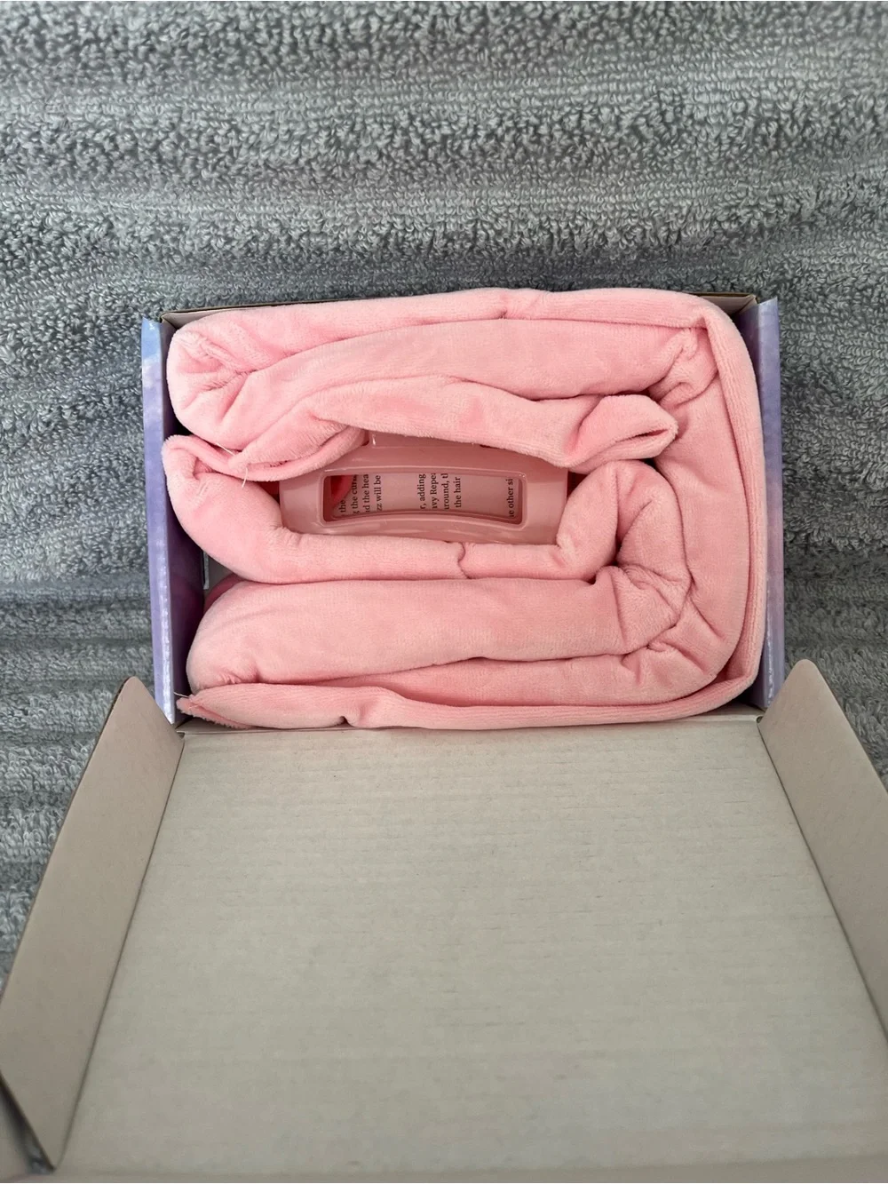 New in Box Heatless Curling Rod Headband Set – Pink Velvet